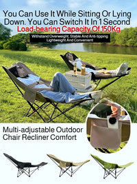 Portable Folding Recliner Beach Chair Leg Rest Lunch Break Folding with Outdoor Lunch Chair Outdoor Camping Chair Fishing Chair