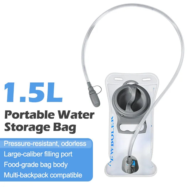 1.5L-3L Hydration Pack Water Bladder - Leakproof & BPA-Free
