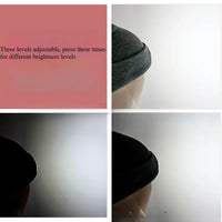 Unisex LED Knitted Beanie Hat | USB Rechargeable Headlamp Winter Warm Hat for Night Activities