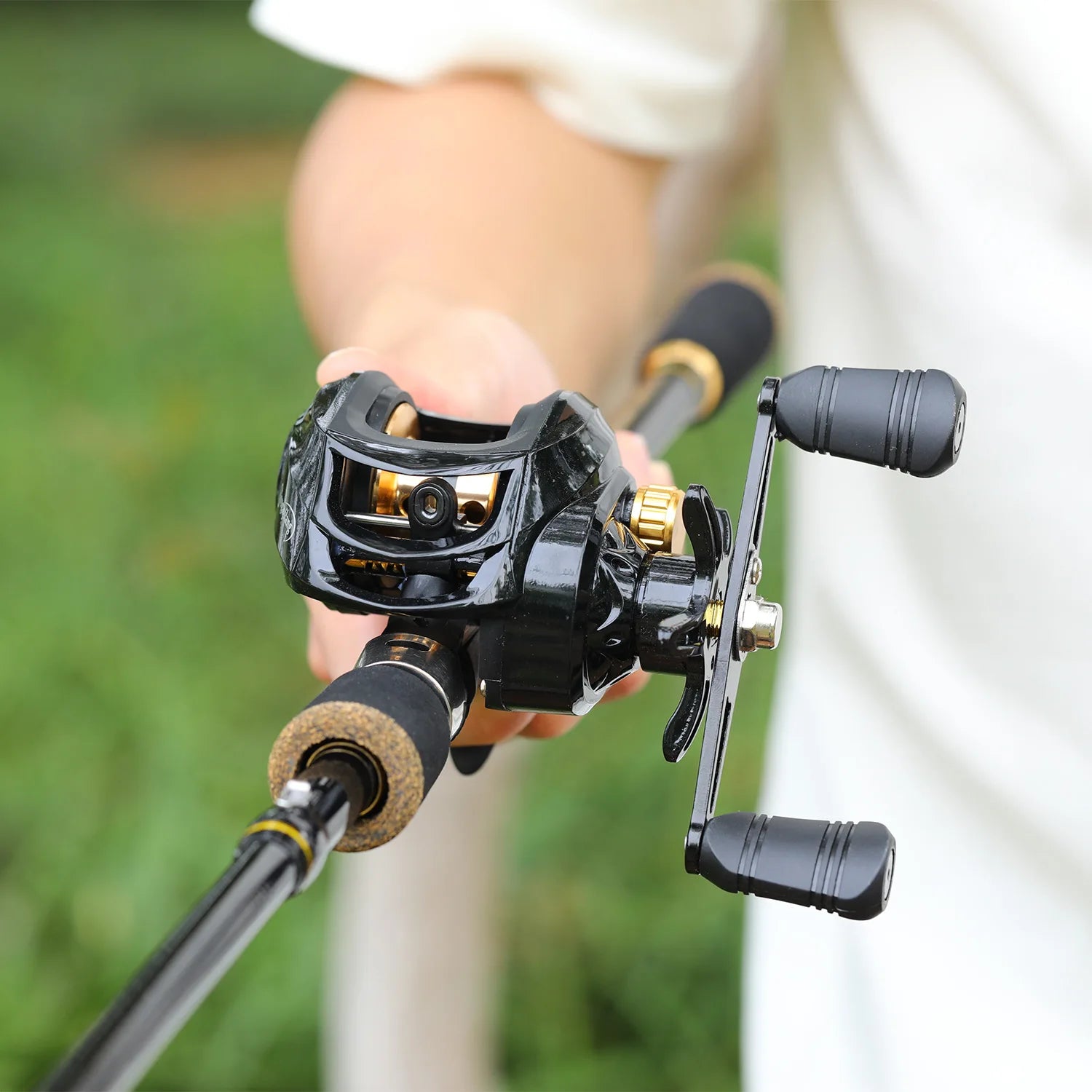 Heavy Duty Telescopic Baitcasting Rod & Reel Combo – Full Fishing Kit with Carry Bag
