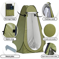 Portable Outdoor Bathing Tent Camping Toilet Shower Changing Shelter