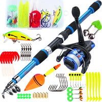 Heavy Duty Telescopic Fishing Rod & Reel Combo – Portable Full Fishing Kit (1.8M)
