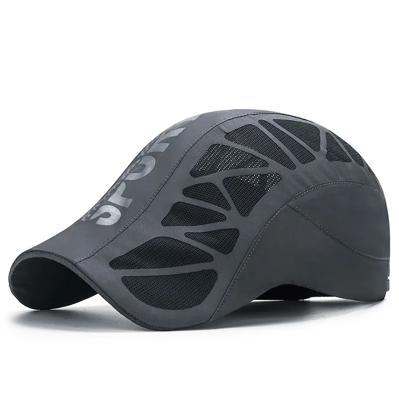 Breathable Mesh Sports Cap – Quick Dry Sunshade Duckbill Hat for Outdoor Summer Activities