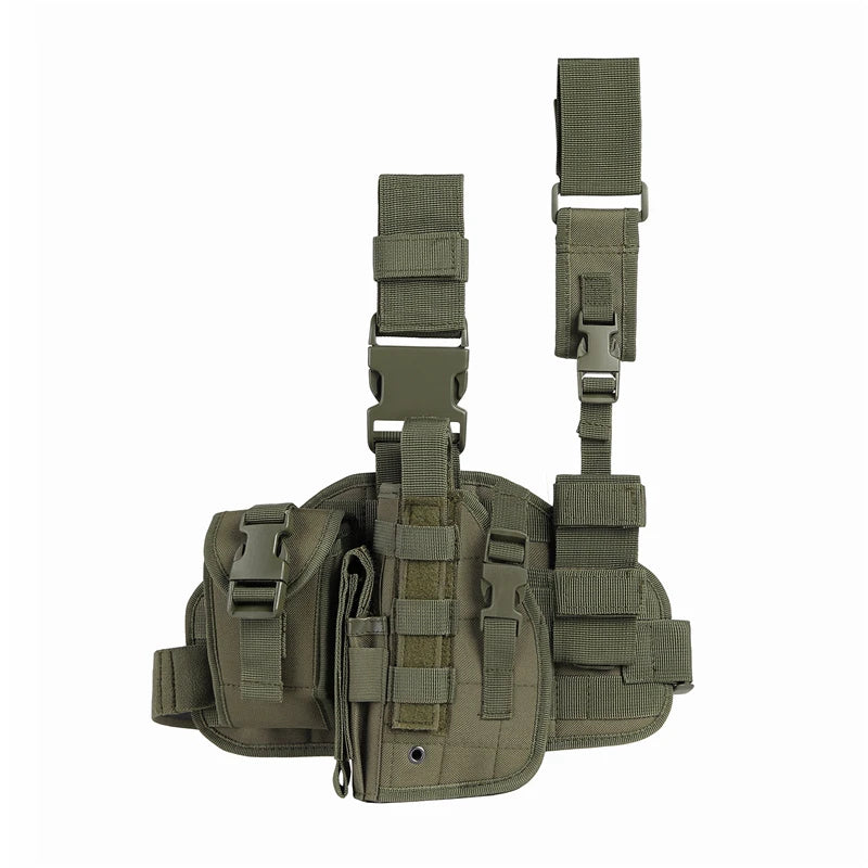 Tactical Leg Gun Holster with Phone Pocket for Hunting Gear