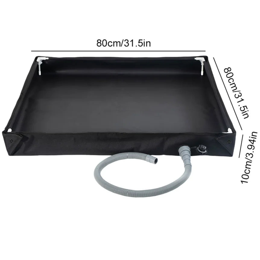 Foldable Shower Base with Drain Hose for Camping & Outdoor Use