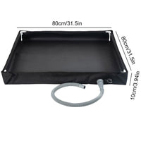Foldable Shower Base with Drain Hose for Camping & Outdoor Use