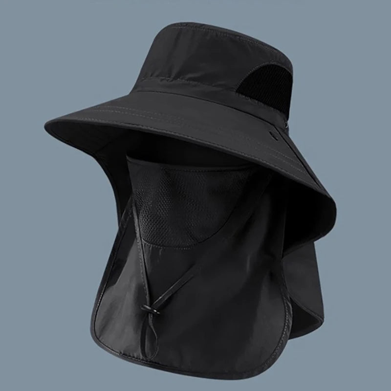 UV Protection Fishing & Hiking Hat – Outdoor Bucket Hat with Neck Flap for Men & Women