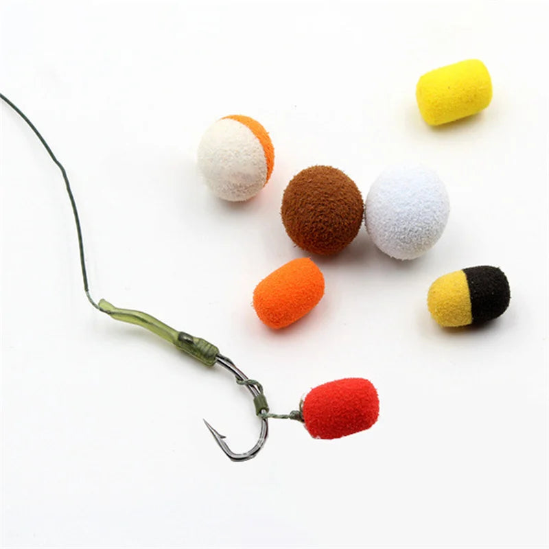 Floating Boilies Carp Fishing Bait Set – High Buoyancy Hair Rig Fishing Baits (15PCS)