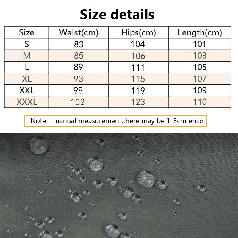 Outdoor Cargo Pants – Waterproof Multi-Pocket Outdoor Work & Training Trousers
