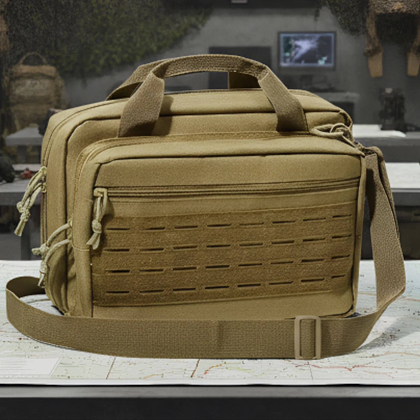 600D Oxford Tactical Handgun Bag with Multiple Pockets