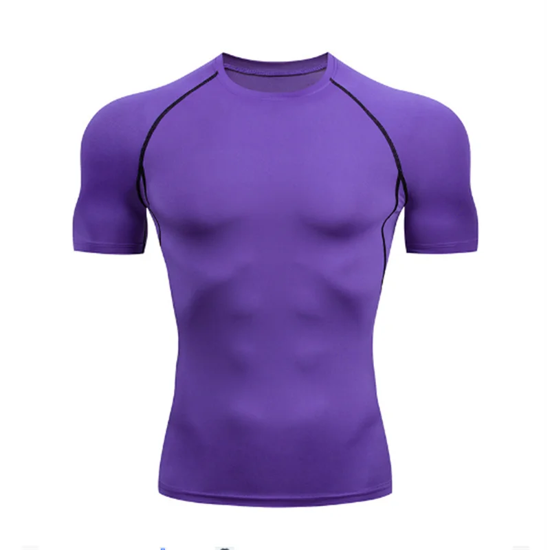 Men’s Compression Running T-Shirt – Quick Dry Short Sleeve Gym & Training Sportswear
