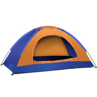 Ultralight 1-2 Person Camping Tent – Single Layer Portable Hiking Tent with Anti-UV Coating for Backpacking