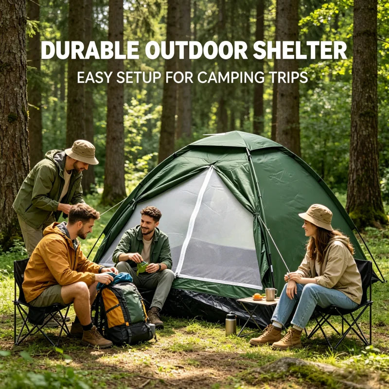 2 Person Ultralight Camping Tent – Dual Layer Waterproof Outdoor Hiking Tent with Sun Protection