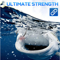 Heavy Duty Fluorocarbon Coated Fishing Line – Abrasion Resistant Sinking Monofilament Leader