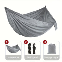 Portable Heavy Duty Camping Hammock with Straps & Storage Bag – Lightweight Outdoor Hammock for Hiking & Travel