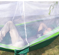 Portable Heavy Duty Nylon Camping Hammock with Mosquito Net – Single/Double Outdoor Travel Hammock