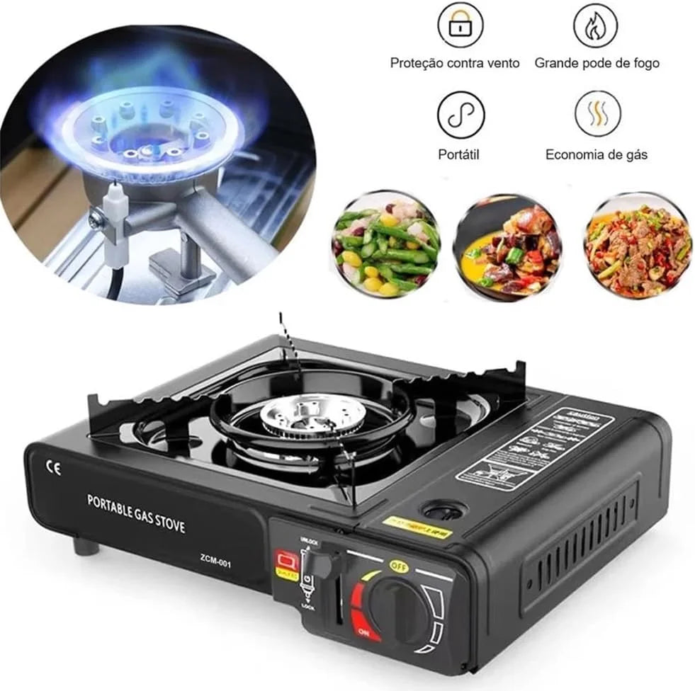 Portable cartridge stove, multi-functional stove,lightweight,suitable for camping,outdoor barbecuing,home cooking and gatherings