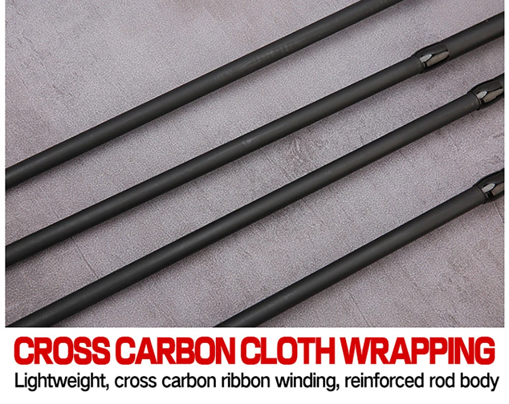 Ultra Lightweight Telescopic Baitcasting Fishing Rod – Carbon Fiber Spinning & Casting Rod with Wooden Handle