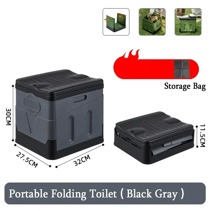 Portable Folding Toilet – Compact & Multi-Functional for Travel