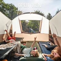 6/8/10 Person Family Camping Tent with Screen Room – Large Waterproof Tunnel Tent with Rainfly for Outdoor Camping