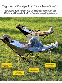 Portable Folding Recliner Beach Chair Leg Rest Lunch Break Folding with Outdoor Lunch Chair Outdoor Camping Chair Fishing Chair