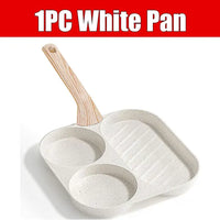 Large 3-In-1 Divided Breakfast Frying Pan Nonstick Egg Omelette Grill Pan Steak Pan Skillet Hamburger Bread Cooking Utensils