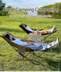 Portable Folding Recliner Beach Chair Leg Rest Lunch Break Folding with Outdoor Lunch Chair Outdoor Camping Chair Fishing Chair