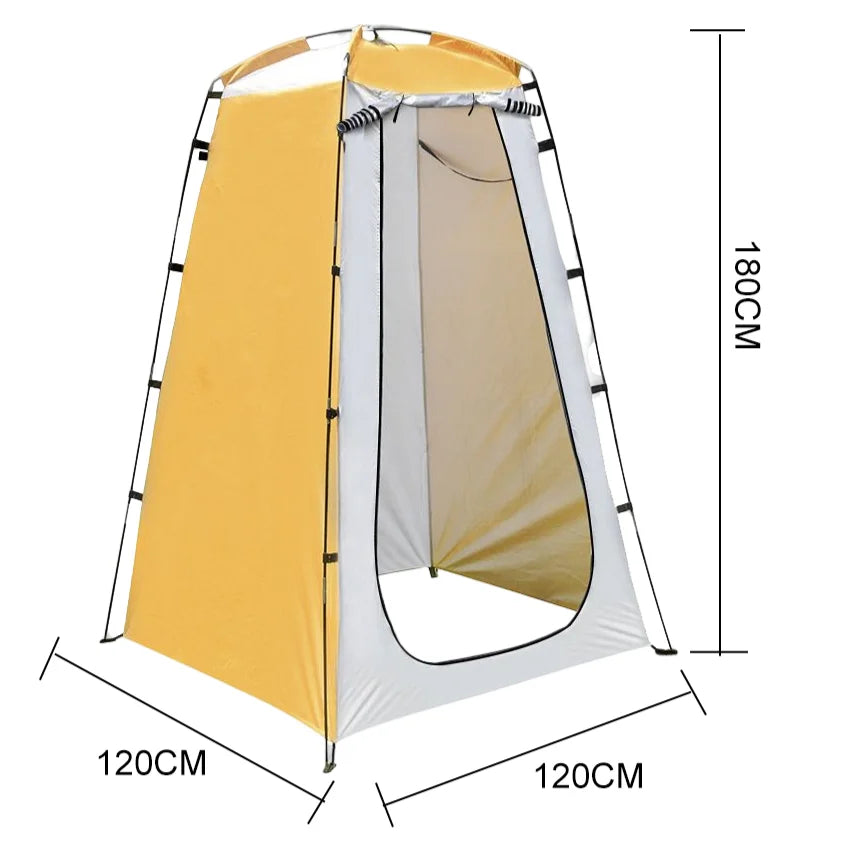 Foldable Shower Base with Drain Hose for Camping & Outdoor Use