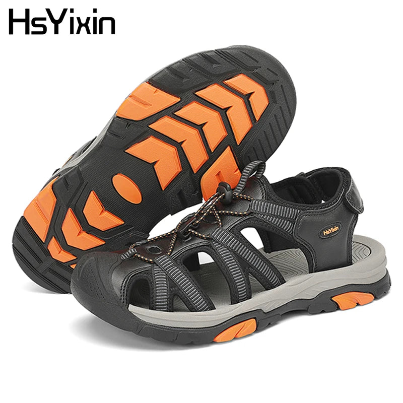 Men's Waterproof Hiking Sandals Outdoor Beach Sandals