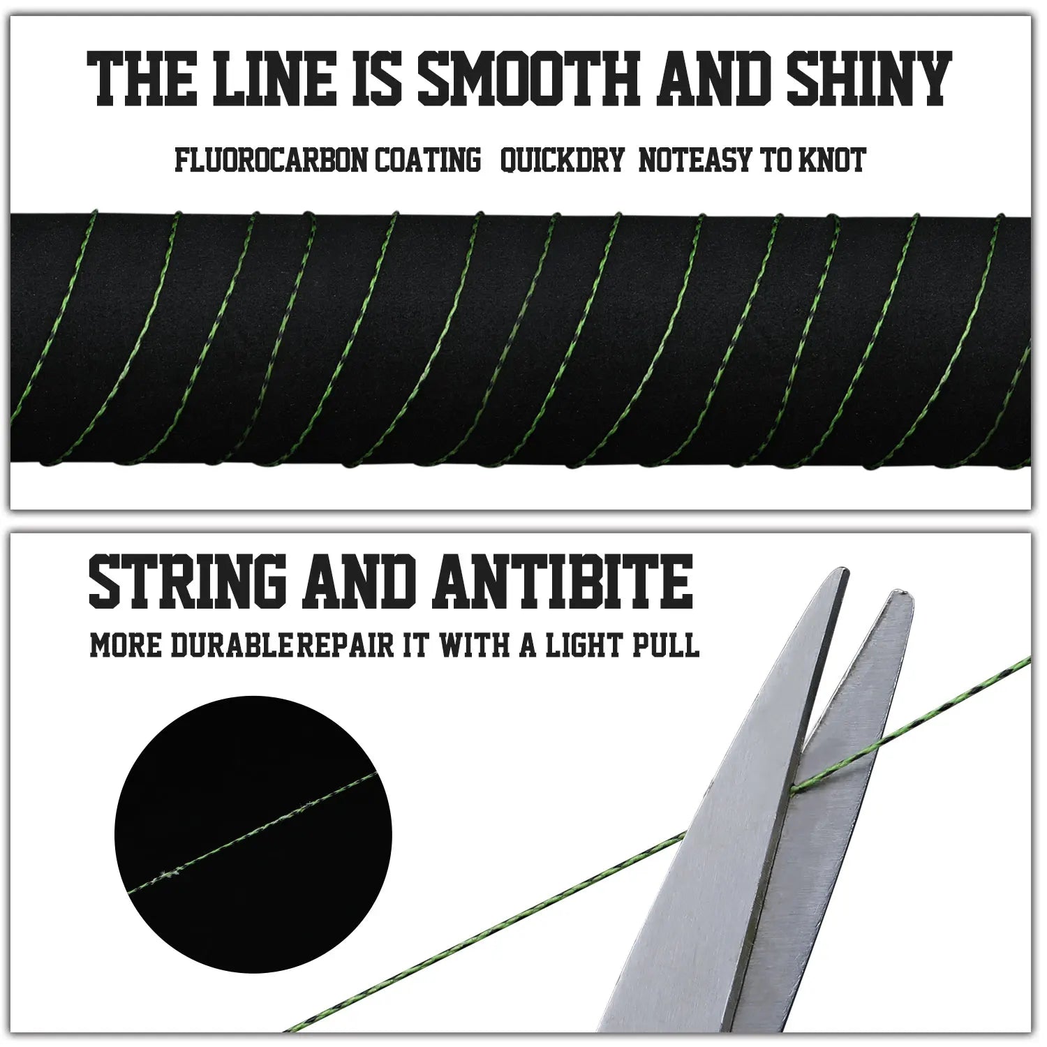 Heavy Duty PE Braided Fishing Line – 4-Strand Multifilament Fishing Wire (15LB-65LB, 100M-550M)