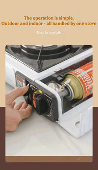Portable cartridge stove, multi-functional stove,lightweight,suitable for camping,outdoor barbecuing,home cooking and gatherings