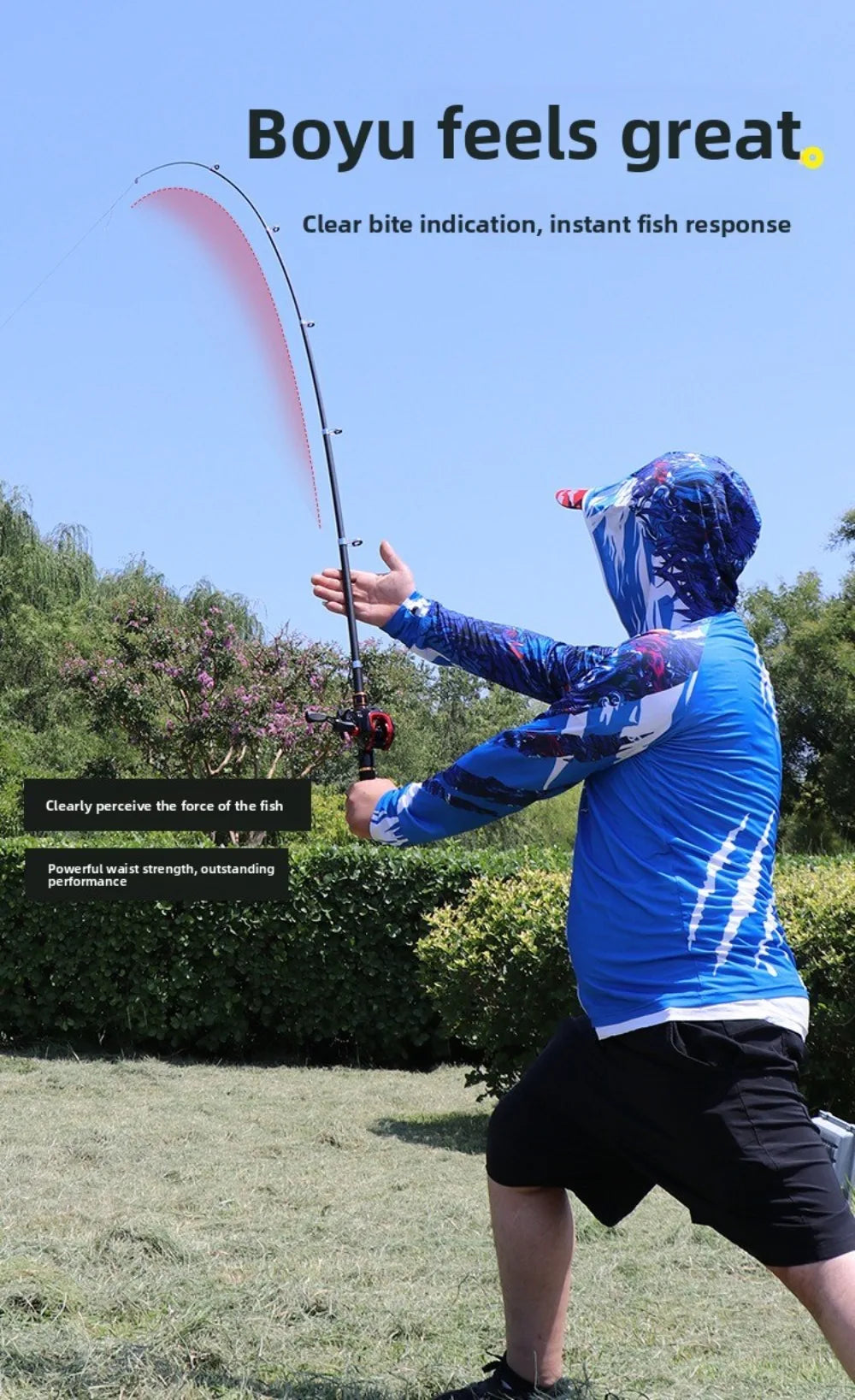 Heavy Duty Surf Fishing Rod – Saltwater & Freshwater Spinning & Casting Fishing Pole (1.6M-2.1M)