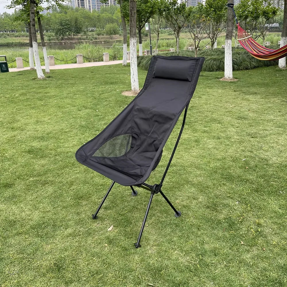 Portable Folding Chair – Ultralight Aluminum for Camping & Hiking