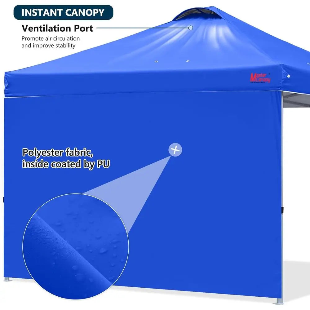 Durable -up Tent with 1 Sidewall (8'x8')