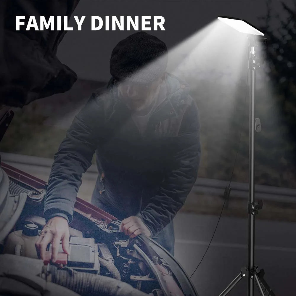 Portable Outdoors Led Work Light USB Tripod Camping Lamp Spotlight SMD Telescopic Pillar Lamps Collapsible Outdoor Picnic Light
