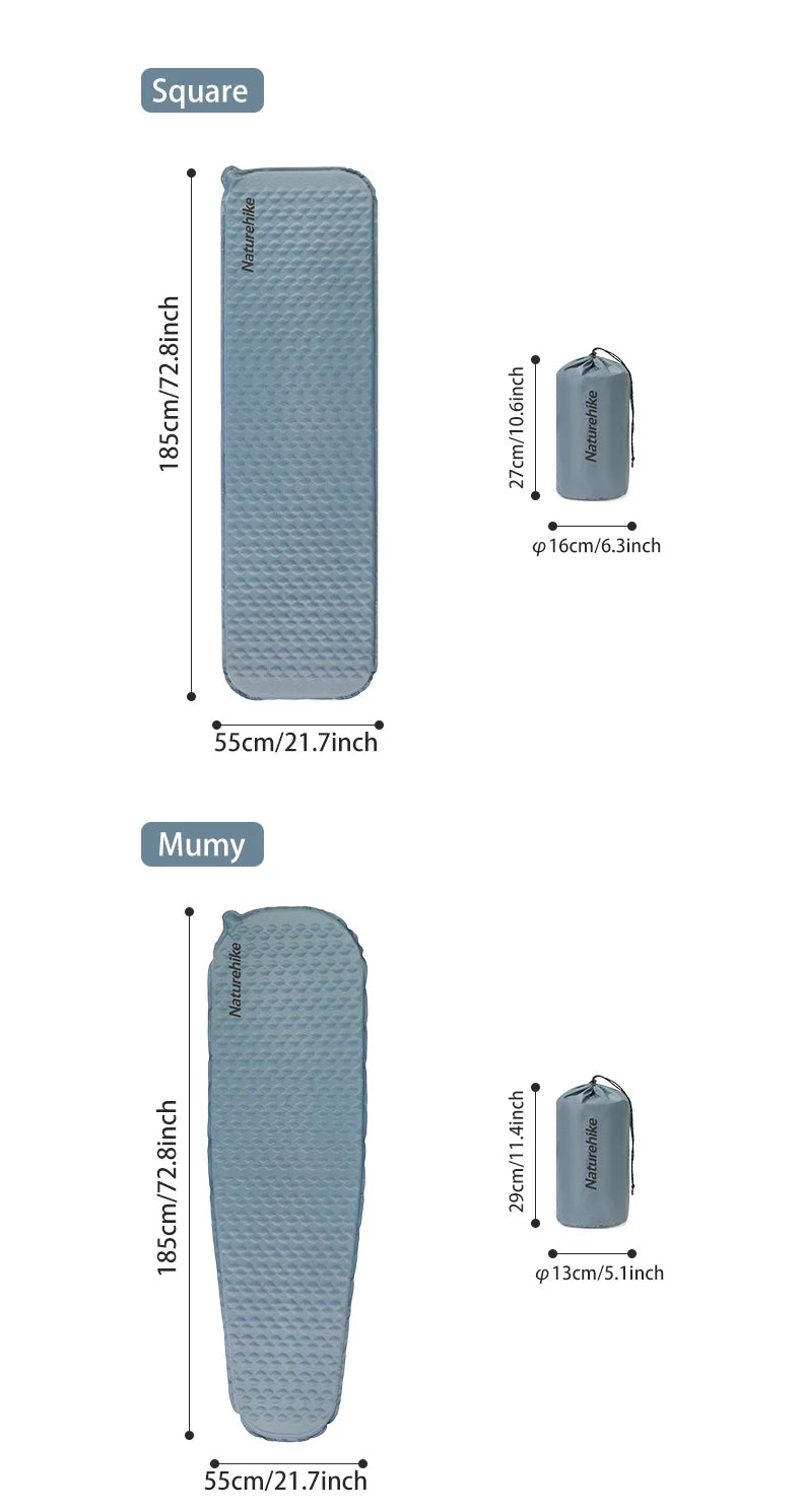 Naturehike Self Inflating Camping Air Mattress Portable Bed