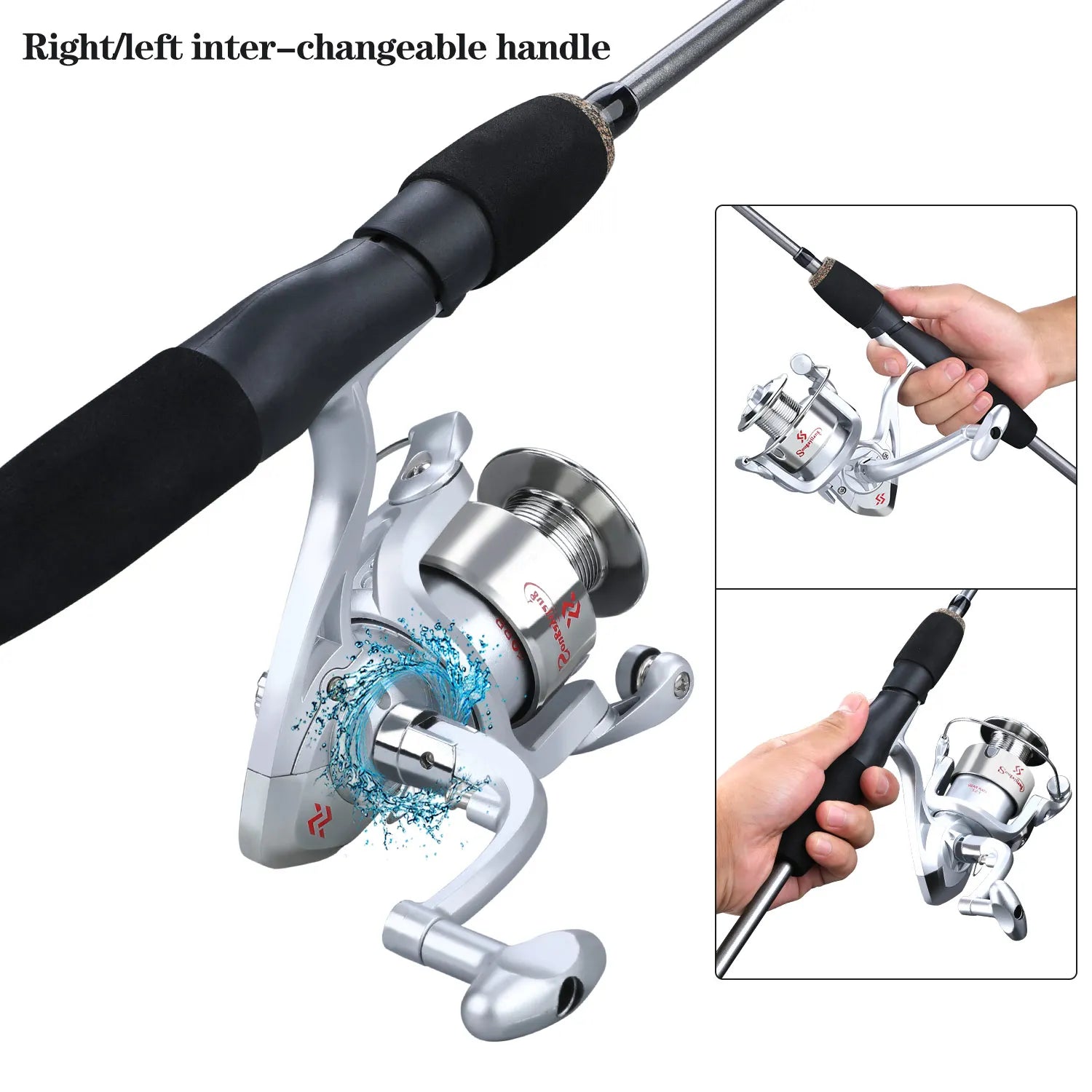 Heavy Duty Carbon Fiber Fishing Rod Combo – Portable Spinning Rod & Reel Set with Accessories