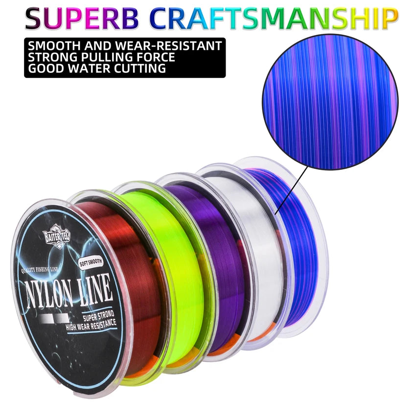 Heavy Duty Monofilament Nylon Fishing Line – Strong Sea Fishing Wire (4LB-34LB)