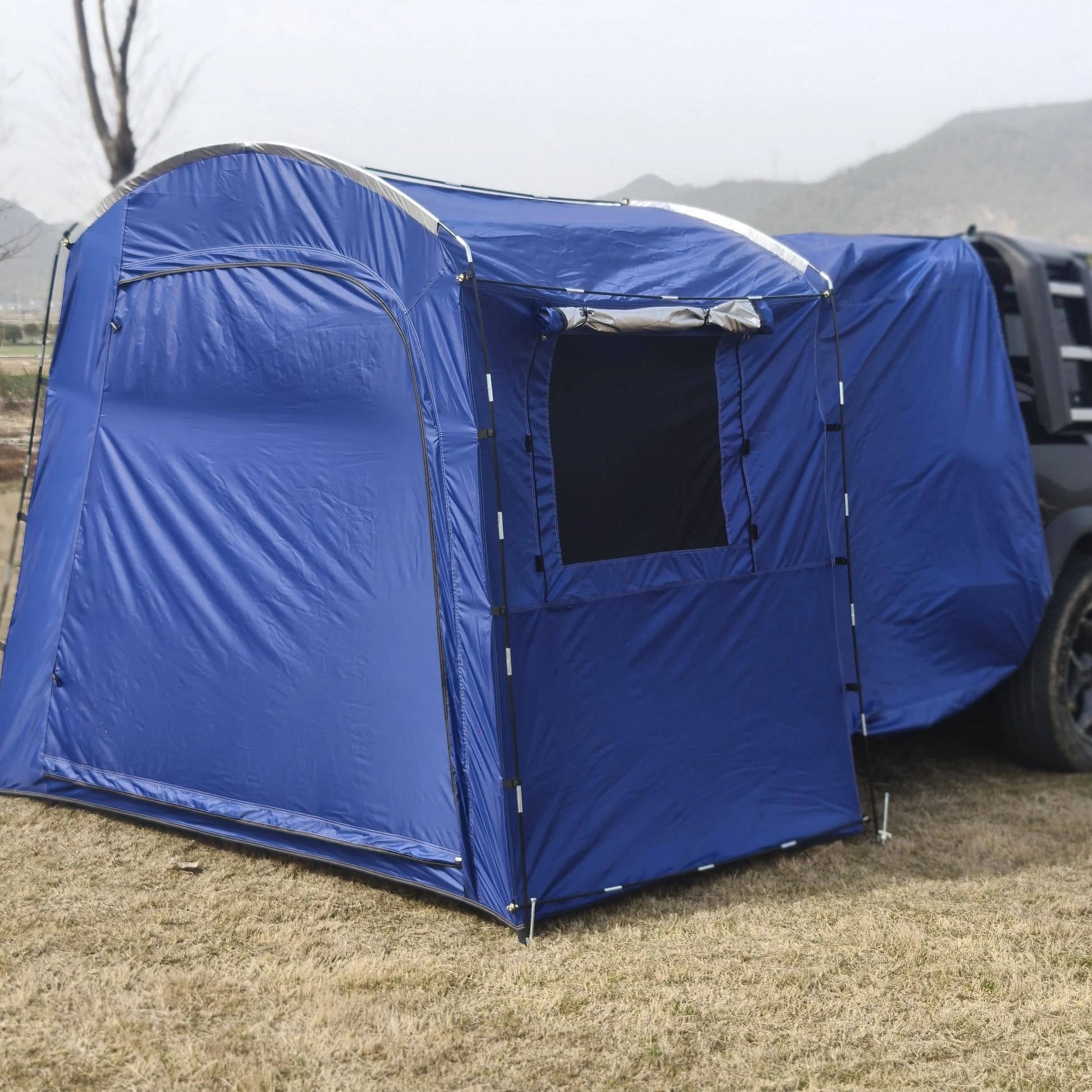 Car Rear Rest Tent Christmas Long-distance Driving 2/3 Person Car Tent, SUV Tailgate Tent, Car Hatchback Tent with Screen Window