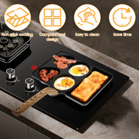 5in1 Frying Pan Multifunctional Egg Frying Pan 5Compartment Easy Cleaning Nonstick Cooking Pots for Cooking Kitchens Accessories