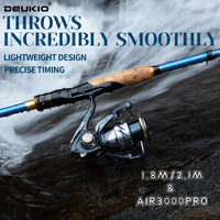 Heavy Duty Carbon Fiber Fishing Rod & Reel Combo – Portable 4/5 Section Spinning Fishing Set with 3000 Reel