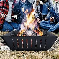Fire Pit 25 Inch Outdoor Outside Wood Burning Portable Firepit Log Stove Fireplace for BBQ Camping Campfire Bonfire Backyard