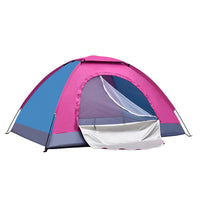 Ultralight 1-2 Person Camping Tent – Single Layer Portable Hiking Tent with Anti-UV Coating for Backpacking