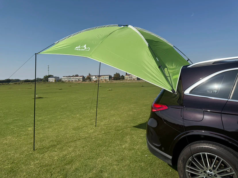 280x190cm Car Rear Tent Outdoor Camping Beach Travel Waterproof Sun Shelter Automobile Awning Rooftop Rain Canopy for SUV Sedan