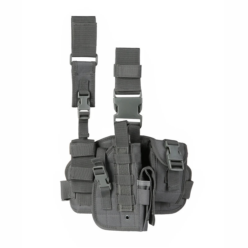 Tactical Leg Gun Holster with Phone Pocket for Hunting Gear