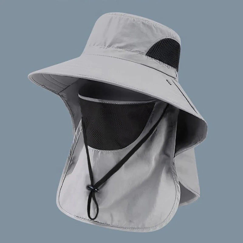 UV Protection Fishing & Hiking Hat – Outdoor Bucket Hat with Neck Flap for Men & Women