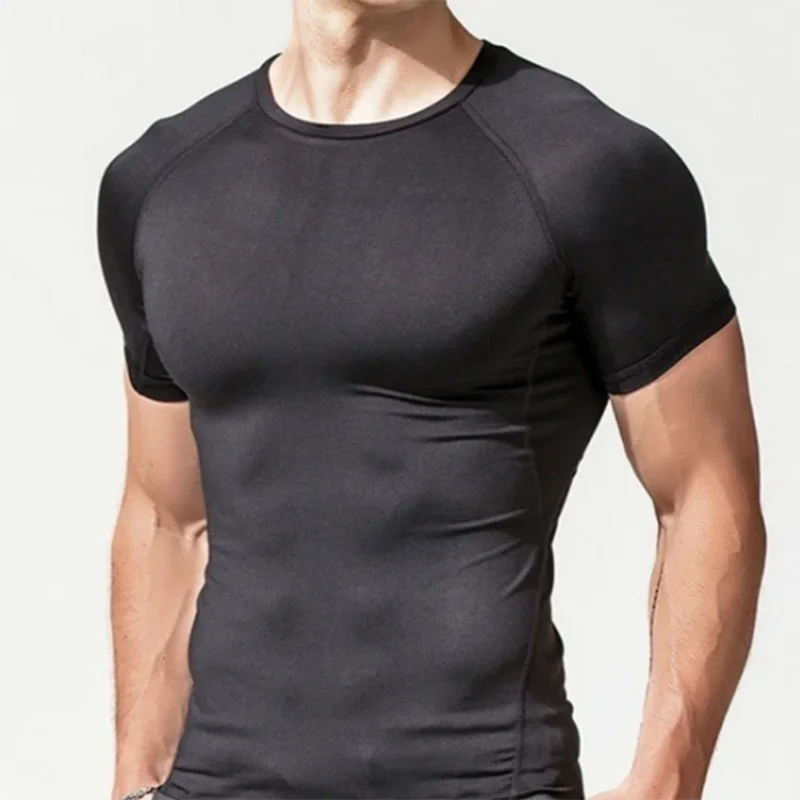 Men’s Compression Running T-Shirt – Quick Dry Short Sleeve Gym & Training Sportswear