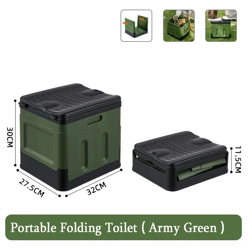 Portable Folding Toilet – Compact & Multi-Functional for Travel