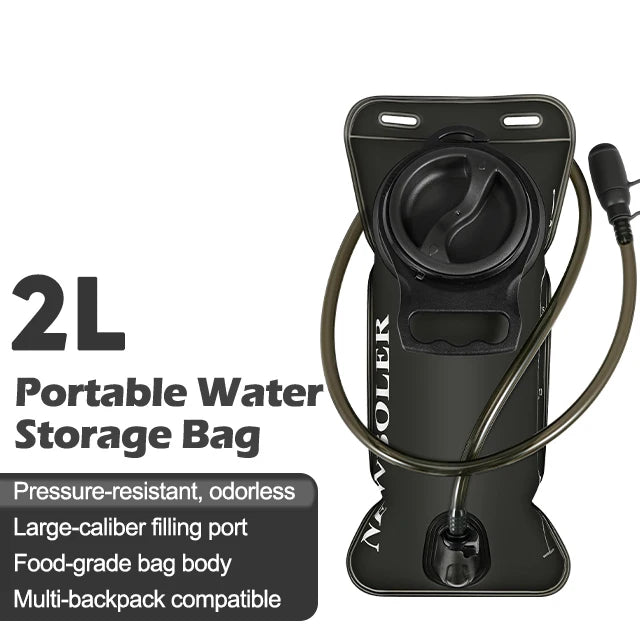 1.5L-3L Hydration Pack Water Bladder - Leakproof & BPA-Free