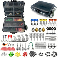 187pcs Fishing Kit – Premium Tackle Box Hooks & More
